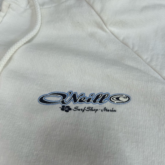 O’Neill Surf Shop Marin Hoodie Sweatshirt. front pockets. Zip front. Tie hoodie. - Picture 6 of 6